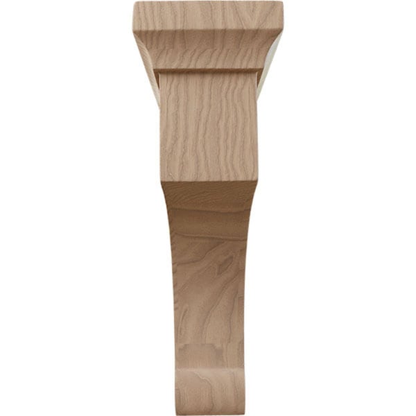 Ekena Millwork 2 1/2"W x 6"D x 8"H Medium Gomez Wood Bracket, Mahogany - BKTW02X06X08GOGM