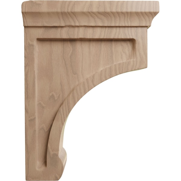 Ekena Millwork 2 1/2"W x 6"D x 8"H Medium Gomez Wood Bracket, Mahogany - BKTW02X06X08GOGM