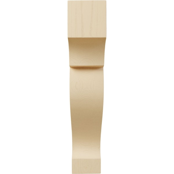 Ekena Millwork 1 3/4"W x 4 1/2"D x 9"H Large Dearborn Wood Corbel, Maple - CORW02X09X05DRMA