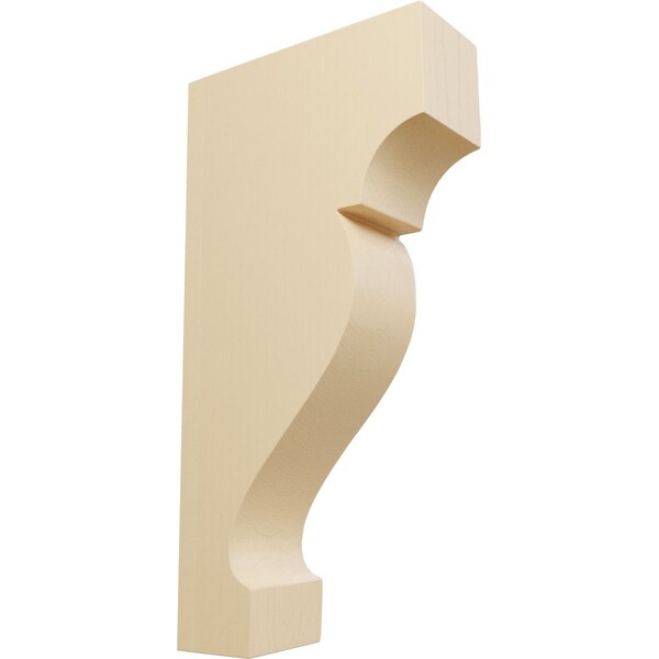 Ekena Millwork 1 3/4"W x 4 1/2"D x 9"H Large Dearborn Wood Corbel, Maple - CORW02X09X05DRMA