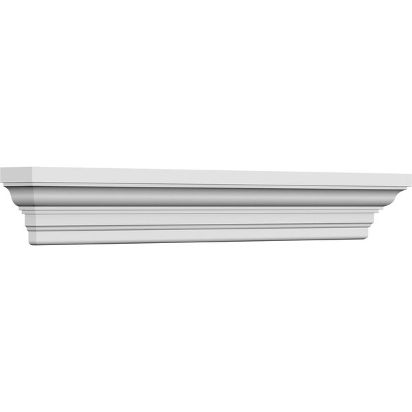 Ekena Millwork 69" Bottom Width x 77 3/4" Top Width x 7 7/8"H x 1 1/4"P Classic Crosshead - CRH08X69ST