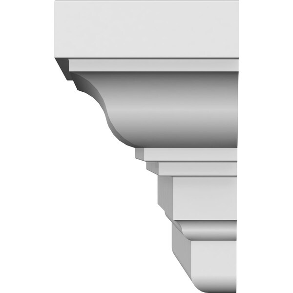 Ekena Millwork 69" Bottom Width x 77 3/4" Top Width x 7 7/8"H x 1 1/4"P Classic Crosshead - CRH08X69ST