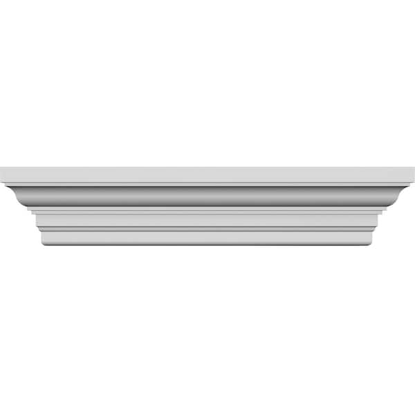 Ekena Millwork 69" Bottom Width x 77 3/4" Top Width x 7 7/8"H x 1 1/4"P Classic Crosshead - CRH08X69ST