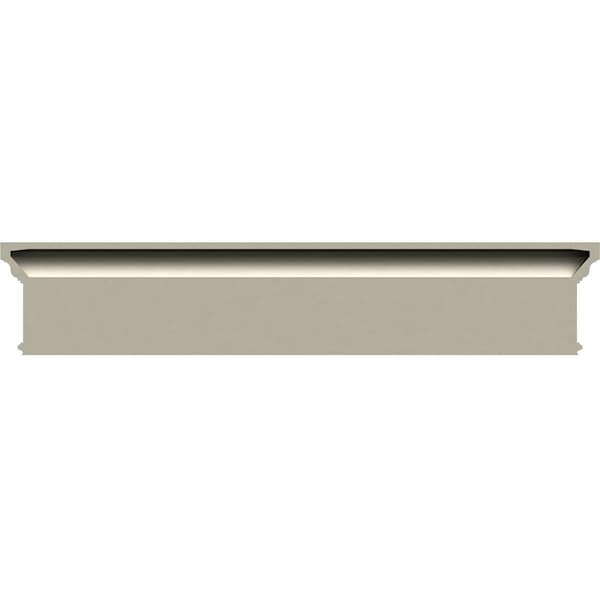 Ekena Millwork 52" Bottom Width x 57 1/4" Top Width x 13 3/4"H x 7/8"P Craftsman Crosshead - CRH14X52ST