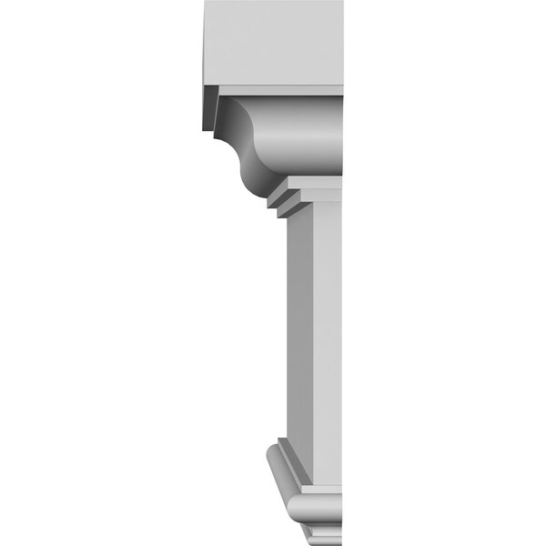 Ekena Millwork 52" Bottom Width x 57 1/4" Top Width x 13 3/4"H x 7/8"P Craftsman Crosshead - CRH14X52ST