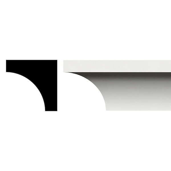 Ekena Millwork WM93 - 3/4"H x 3/4"P x 96"L Inside Corner Moulding, PVC - WM93X96SWPV