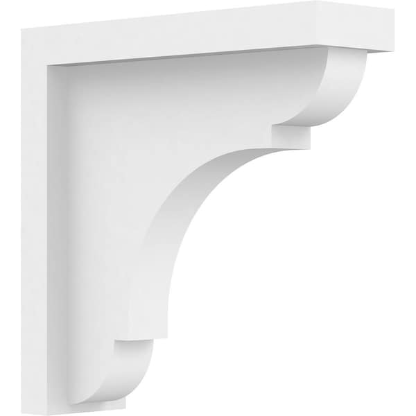 Ekena Millwork Standard Bryant Architectural Grade PVC Bracket, 2"W x 7"D x 7"H - BKTP02X07X07BRY