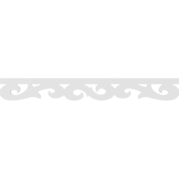 Ekena Millwork Hemlock Architectural Grade PVC Running Trim, 6"H x 5/8"P x 48"L - RUNP06X0625X48HEM