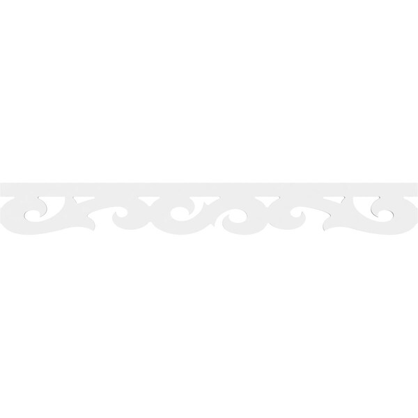 Ekena Millwork Hemlock Architectural Grade PVC Running Trim, 6"H x 5/8"P x 48"L - RUNP06X0625X48HEM