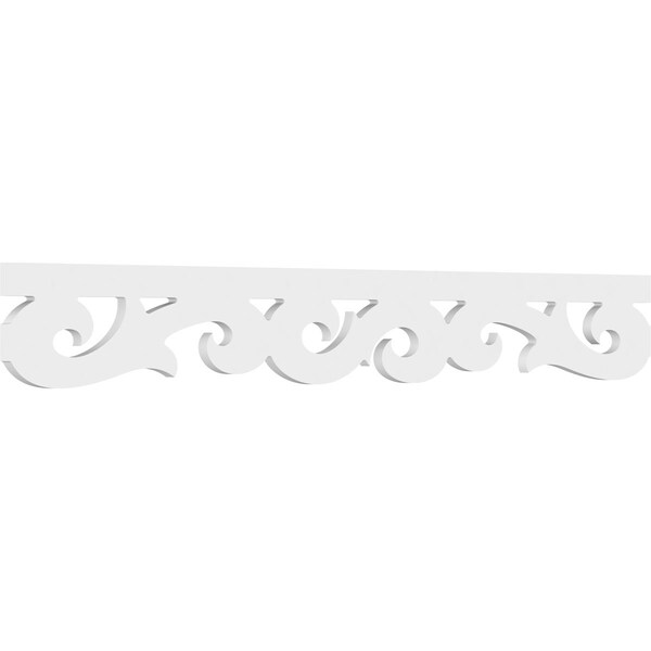 Ekena Millwork Hemlock Architectural Grade PVC Running Trim, 6"H x 5/8"P x 48"L - RUNP06X0625X48HEM