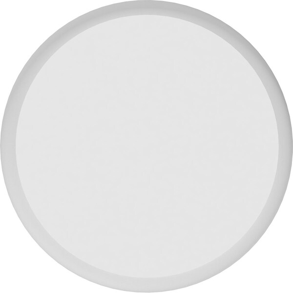 Ekena Millwork Standard Grayson Rosette With Rounded Edge, 4"W x 4"H x 1"P - ROSP040X040X100GRY05