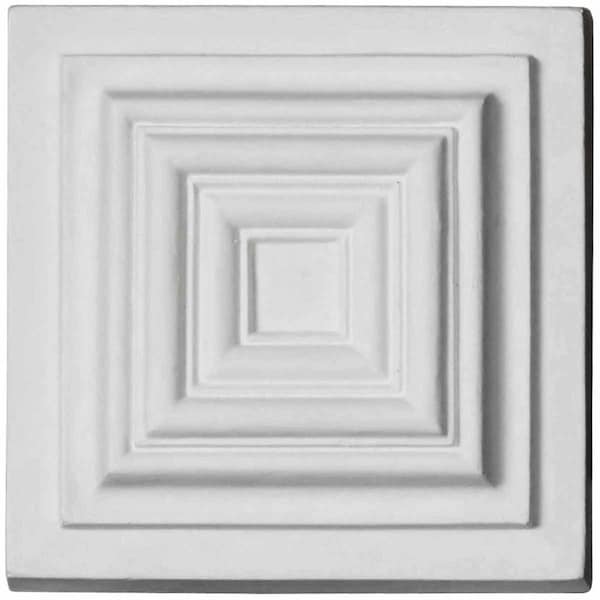 Ekena Millwork 4 3/8"W x 4 3/8"H x 1 1/4"P Leandros Rosette - ROS05X05LE