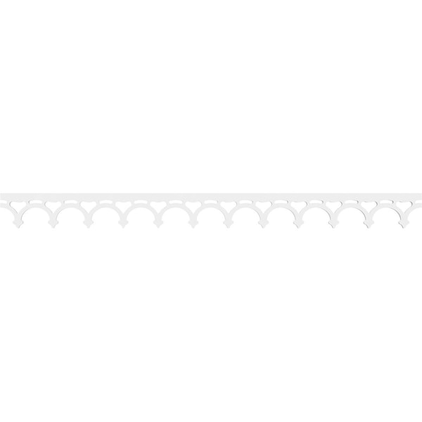 Ekena Millwork Stanley Architectural Grade PVC Running Trim, 4"H x 5/8"P x 48"L - RUNP04X0625X48STN
