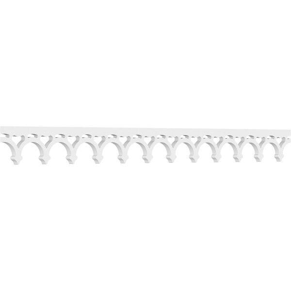 Ekena Millwork Stanley Architectural Grade PVC Running Trim, 4"H x 5/8"P x 48"L - RUNP04X0625X48STN