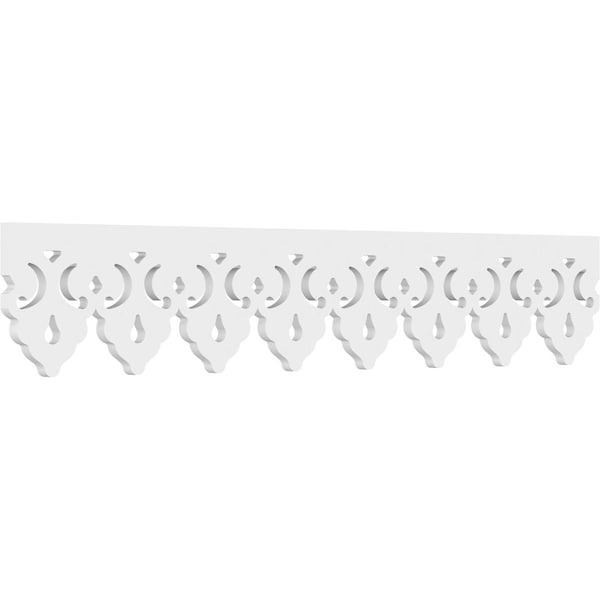 Ekena Millwork Markham Architectural Grade PVC Running Trim, 8"H x 5/8"P x 48"L - RUNP08X0625X48MRK