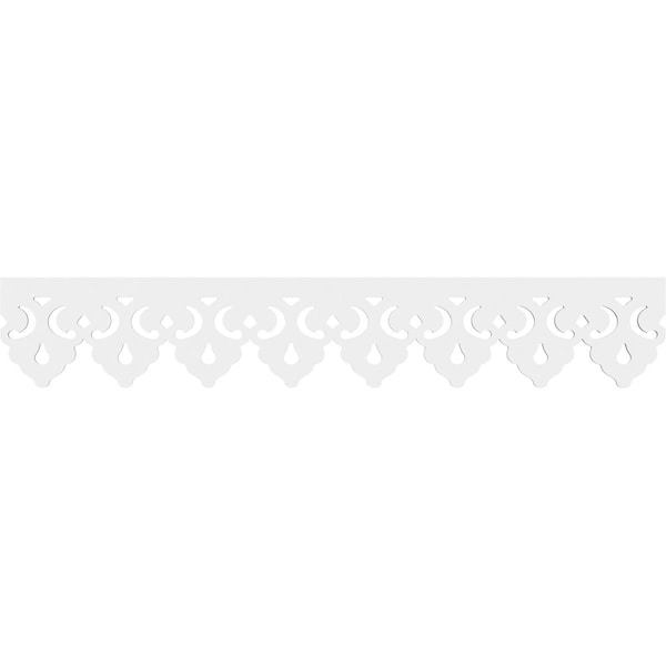Ekena Millwork Markham Architectural Grade PVC Running Trim, 8"H x 5/8"P x 48"L - RUNP08X0625X48MRK