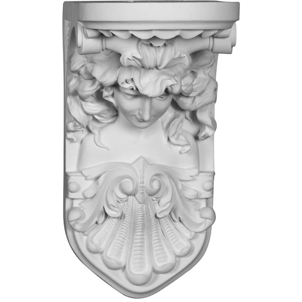 Ekena Millwork 5"W x 10"D x 10"H Hestia Corbel - COR05X10X10HE
