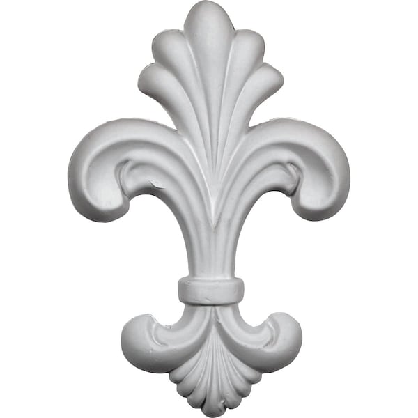 Ekena Millwork 4"W x 6"H x 5/8"P Fleur-de-lis Large Onlay - ONL06X04X01FL