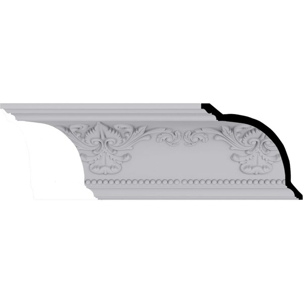 Ekena Millwork 9 1/2"H x 10"P x 13 3/4"F x 94 1/2"L, (13 3/4" Repeat), Sydney Crown Moulding - MLD09X10X13SY