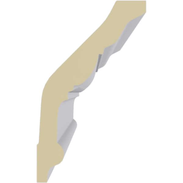 Ekena Millwork 5"H x 3"P x 5 7/8"F x 94 1/2"L Hampshire Traditional Crown Moulding - MLD05X03X05HA