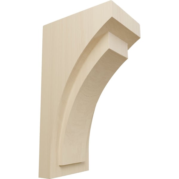 Ekena Millwork 5 1/2"W x 7 3/4"D x 14"H Jumbo Felix Wood Corbel, Rubberwood - CORW05X07X14FERW