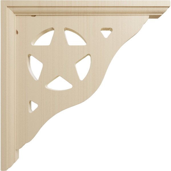 Ekena Millwork 1 1/2"W x 10"D x 10"H Austin Bracket, Rubberwood - BKT01X10X10AURW