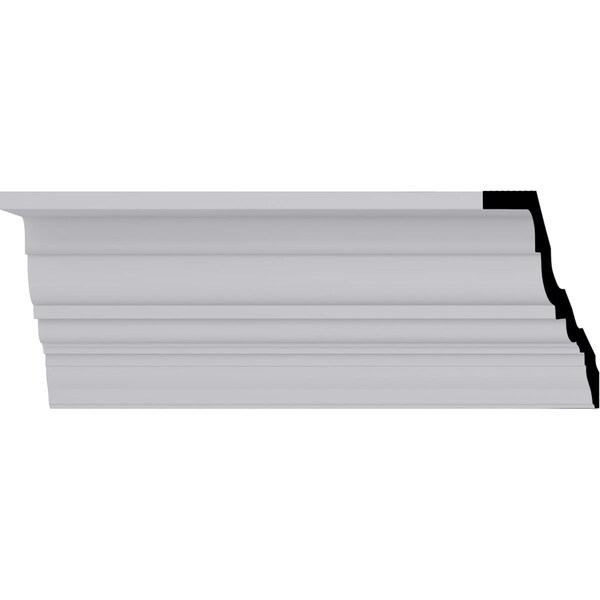 Ekena Millwork 8 1/4"H x 6 1/4"P x 10 3/8"F x 94 1/2"L Amelia Smooth Crown Moulding - MLD08X06X10AM