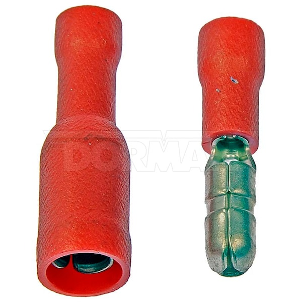 Juego de Conectores Rápidos de Empalme de Bala de Hembra/Macho de Calibre 22-18 de Motormite, 85474 - 85474