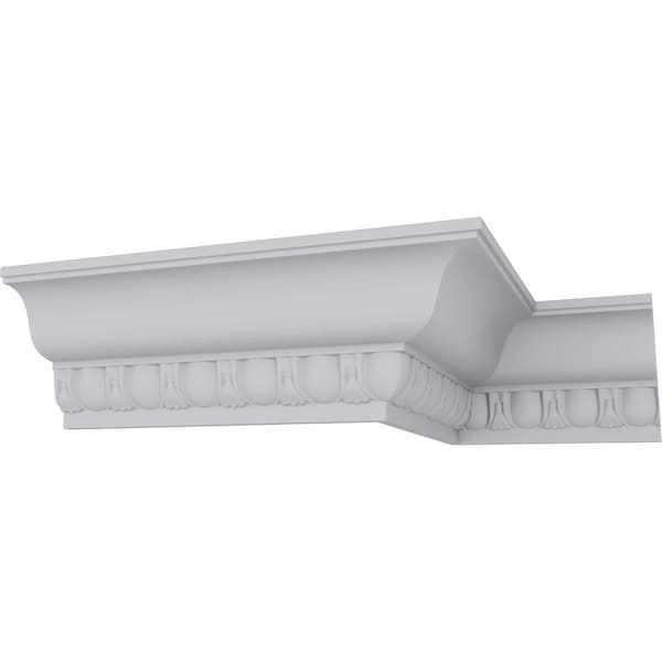 Ekena Millwork 3 5/8"H x 3 1/4"P x 5"F x 94 1/2"L, (1 5/8" Repeat), Jackson Crown Moulding - MLD04X03X05JA