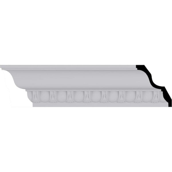 Ekena Millwork 3 5/8"H x 3 1/4"P x 5"F x 94 1/2"L, (1 5/8" Repeat), Jackson Crown Moulding - MLD04X03X05JA