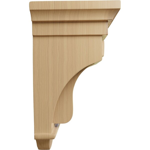 Ekena Millwork 5 1/2"W x 5 1/2"D x 10"H Raised Fluting Corbel, Cherry - COR05X05X10RACH