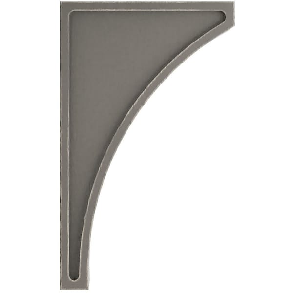 Ekena Millwork 3"W x 8 1/2"D x 14"H Jumbo Lawson Wood Vintage Decor Corbel, Reclaimed Grey - CORWD03X08X14LWGY