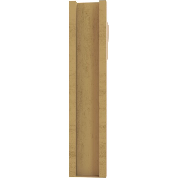 Ekena Millwork 5 1/2-in W x 26-in D x 26-in H Balboa Slat Rough Cedar Woodgrain TimberThane Outlooker, Primed Tan - OUTUR055X26X26BOA24RCPR