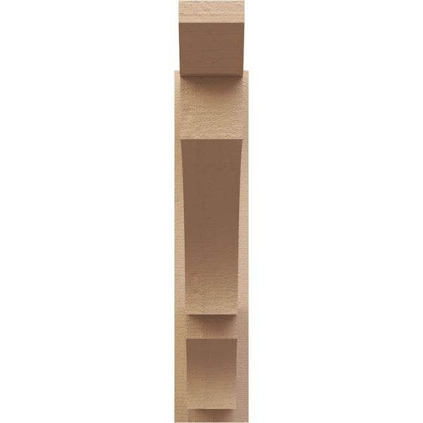 Ekena Millwork 5 1/2-in W x 26-in D x 26-in H Balboa Slat Rough Cedar Woodgrain TimberThane Outlooker, Primed Tan - OUTUR055X26X26BOA24RCPR