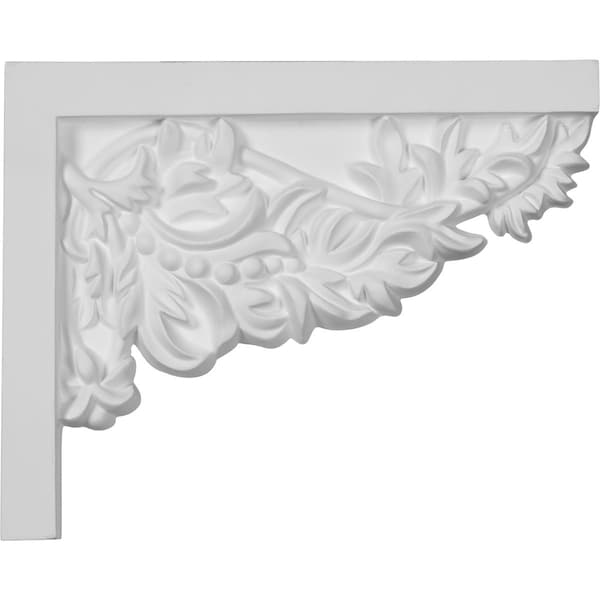 Ekena Millwork 9"W  x 7 1/4"H x  3/4"P Attica Small Stair Bracket, Right - SB09X07AT-R