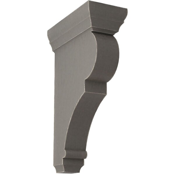 Ekena Millwork 2 1/2"W x 5 1/2"D x 10"H Medium Rojas Wood Vintage Decor Corbel, Reclaimed Grey - CORWD02X05X10RJGY