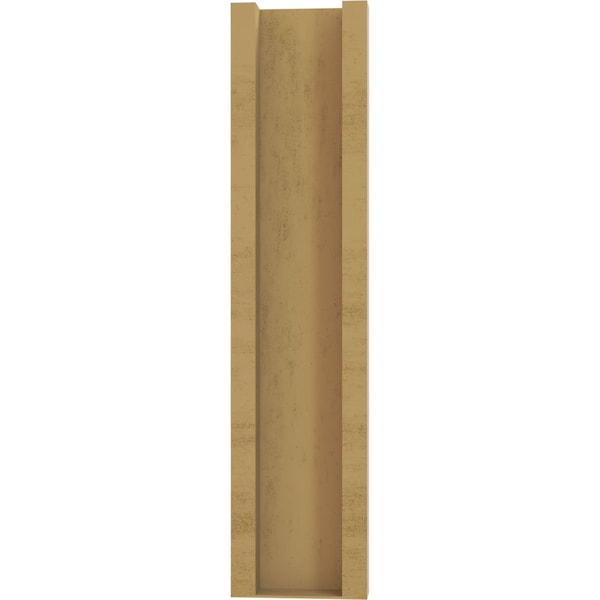 Ekena Millwork 5 1/2-in W x 16-in D x 24-in H Balboa Slat Rough Cedar Woodgrain TimberThane Outlooker, Primed Tan - OUTUR055X16X24BOA24RCPR