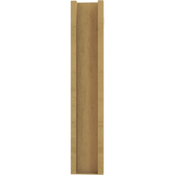 Ekena Millwork 6-in W x 20-in D x 32-in H Balboa Slat Rough Cedar Woodgrain TimberThane Outlooker, Primed Tan - OUTUR060X20X32BOA24RCPR