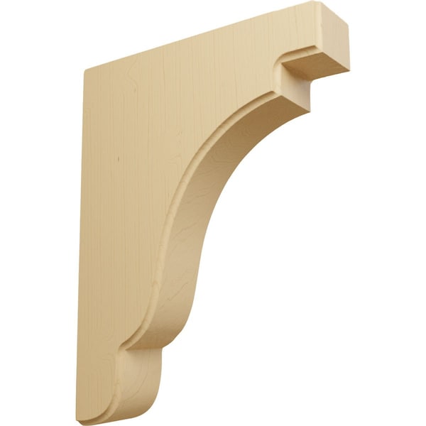 Ekena Millwork 1 3/4"W x 7 1/4"D x 9 1/2"H Bedford Wood Bracket, Alder - BKTW02X07X10BEAL