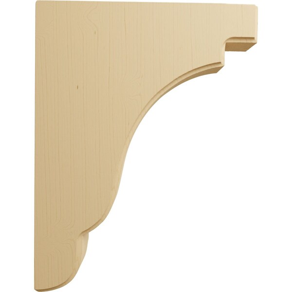 Ekena Millwork 1 3/4"W x 7 1/4"D x 9 1/2"H Bedford Wood Bracket, Alder - BKTW02X07X10BEAL