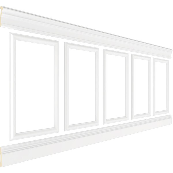 Ekena Millwork Wainscot Paneling Kit, Urethane, 94-1/2 in L, Factory Primed - WPKUSQ021P040
