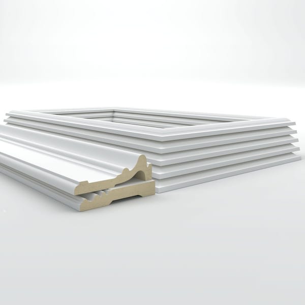 Ekena Millwork Wainscot Paneling Kit, Urethane, 94-1/2 in L, Factory Primed - WPKUSQ021P040
