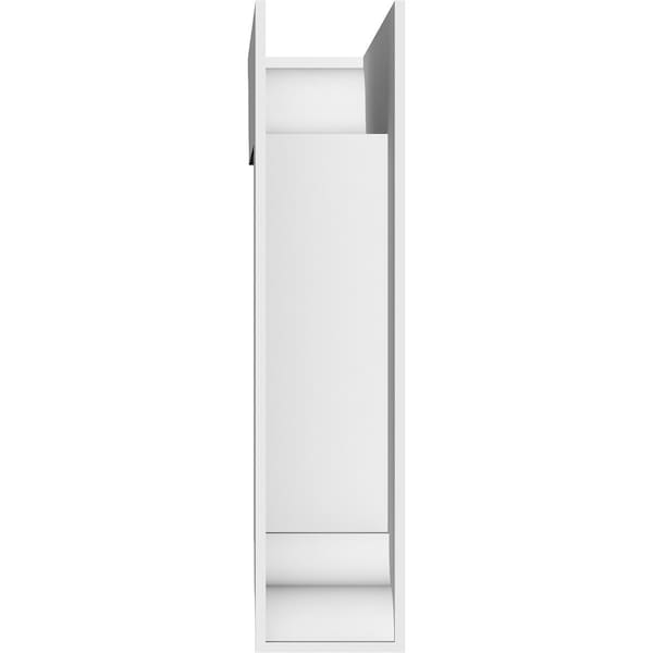 Ekena Millwork Standard Thorton Architectural Grade PVC Bracket with Traditional Ends, 5"W x 24"D x 24"H - BKTP05X24X24THR01