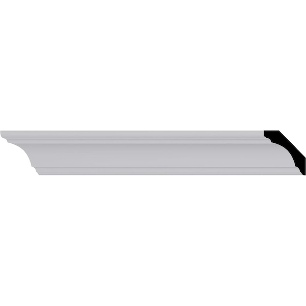 Ekena Millwork 2 1/4"H x 2 1/4"P x 3"F x 94 1/2"L Eris Smooth Crown Moulding - MLD02X02X03ER