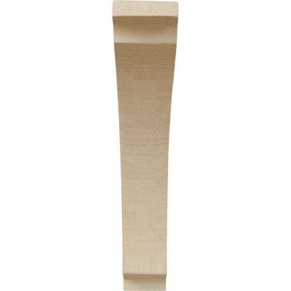 Ekena Millwork 1 3/4"W x 6 1/2"D x 9"H Small Thorton Wood Bracket, Rubberwood - BKTW01X06X09THRW