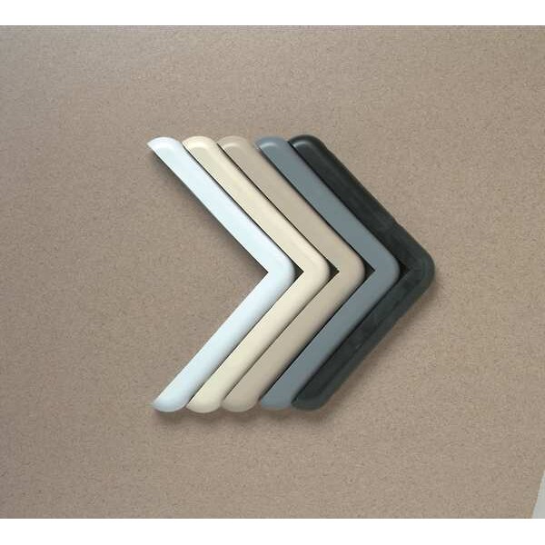 Pawling Corner Guard Bumper, Gray, 3"W X 1-5/16"H - EB-20-0-5