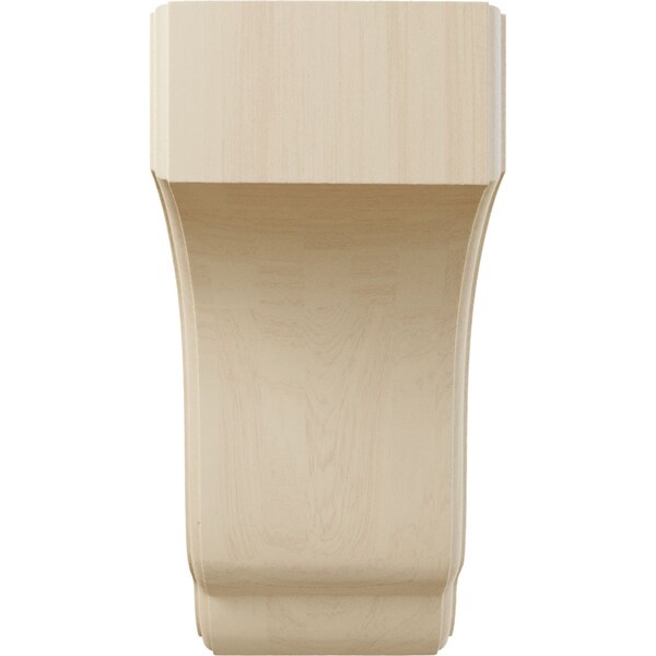 Ekena Millwork 4 3/4"W x 5 1/2"D x 10"H Capistrano Mission Corbel, Rubberwood - COR04X05X10CPRW