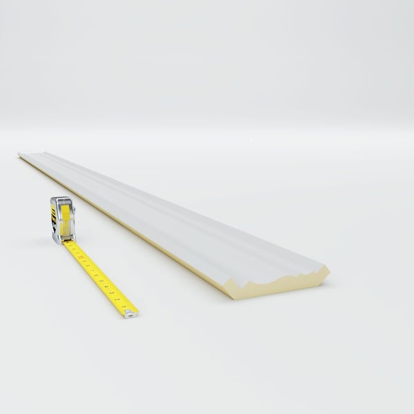 Ekena Millwork 4"H x 4 5/8"P x 6 1/8"F x 94 1/2"L Classic Smooth Crown Moulding - MLD04X04X06CL