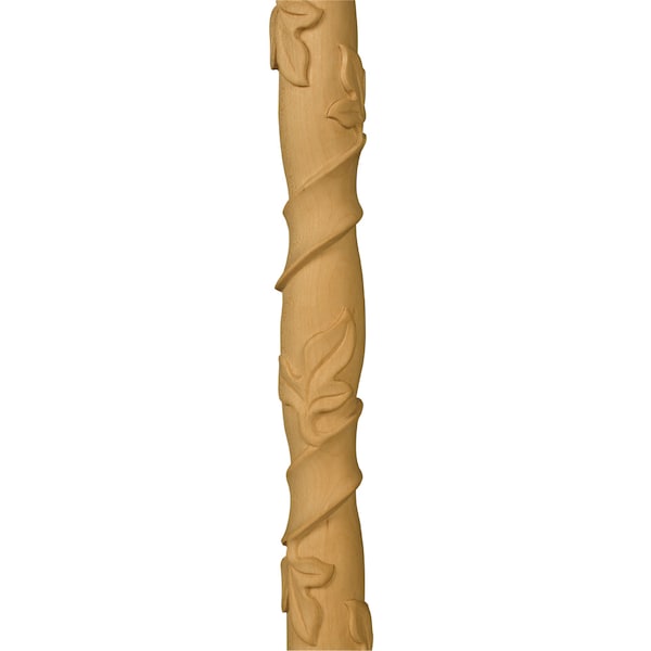 Osborne Wood Products 96 x 1 3/8 x 3/4 Sm. Vine Half Round Moulding in Alder - 7116.96A