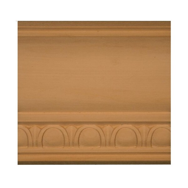 Osborne Wood Products 3 9/16 x 3 x 96 Egg & Dart Crown Moulding in Basswood - 892011BAS